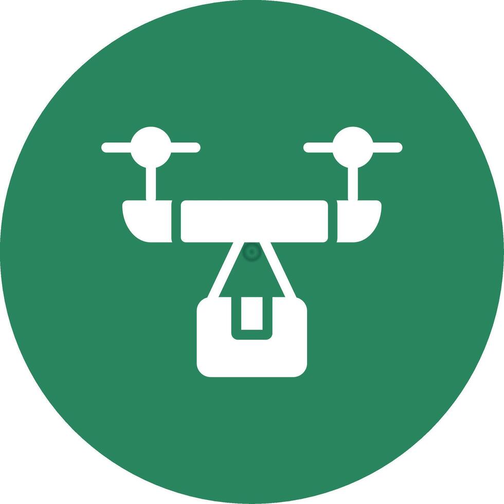 Drone Delivery Creative Icon Design vector