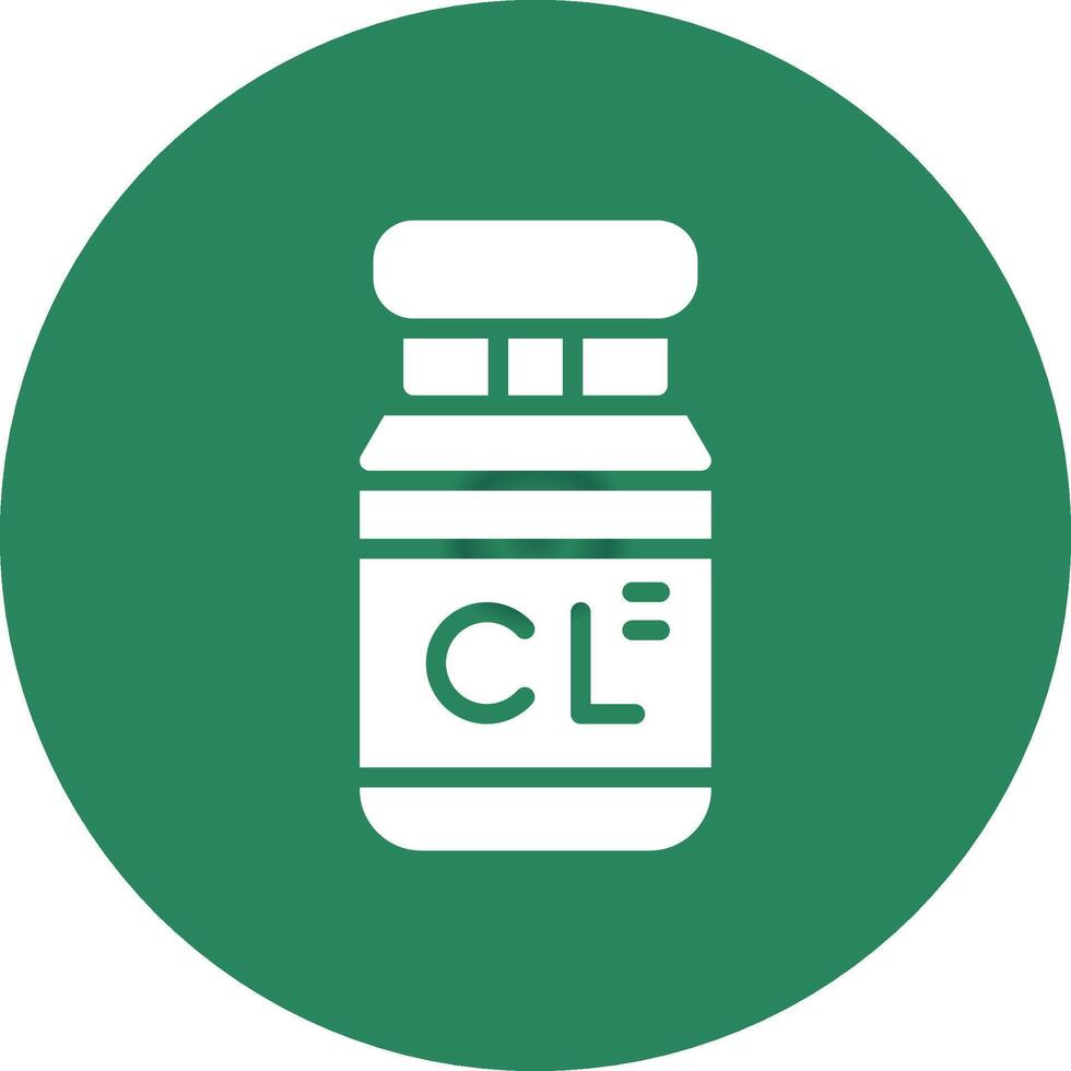 Chlorine Creative Icon Design vector