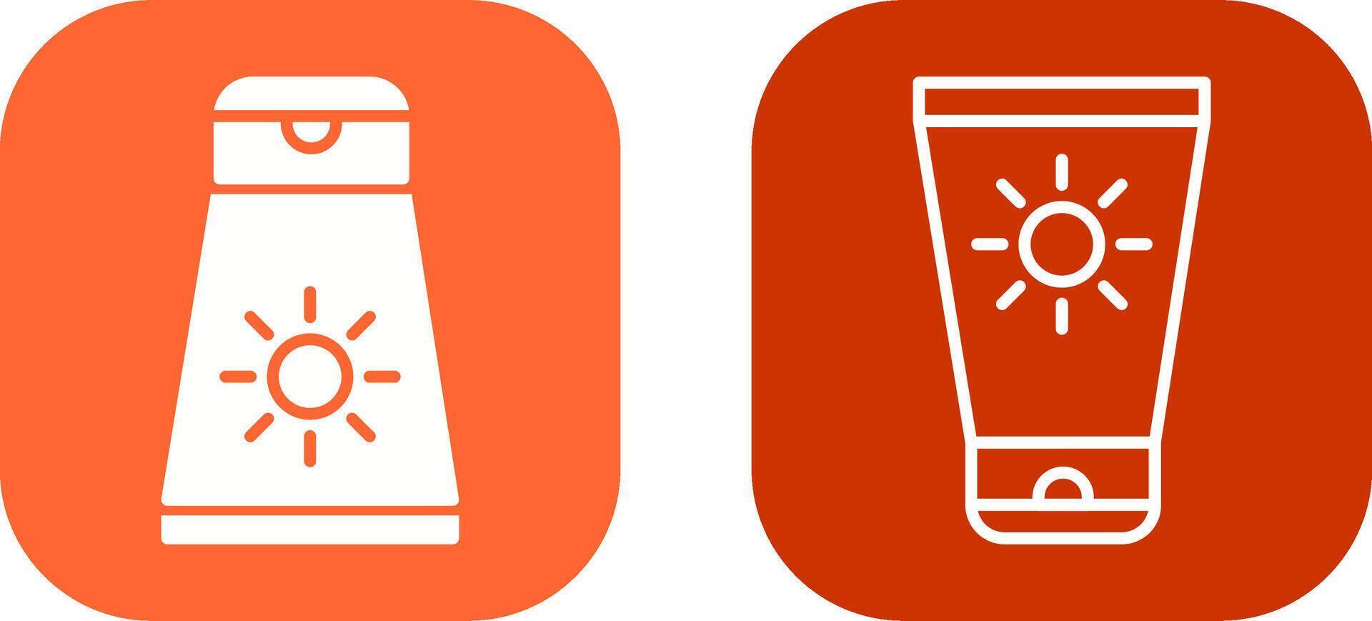 Sun Cream Vector Icon