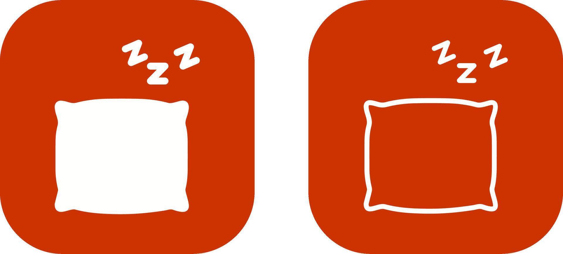 icono de vector de almohada