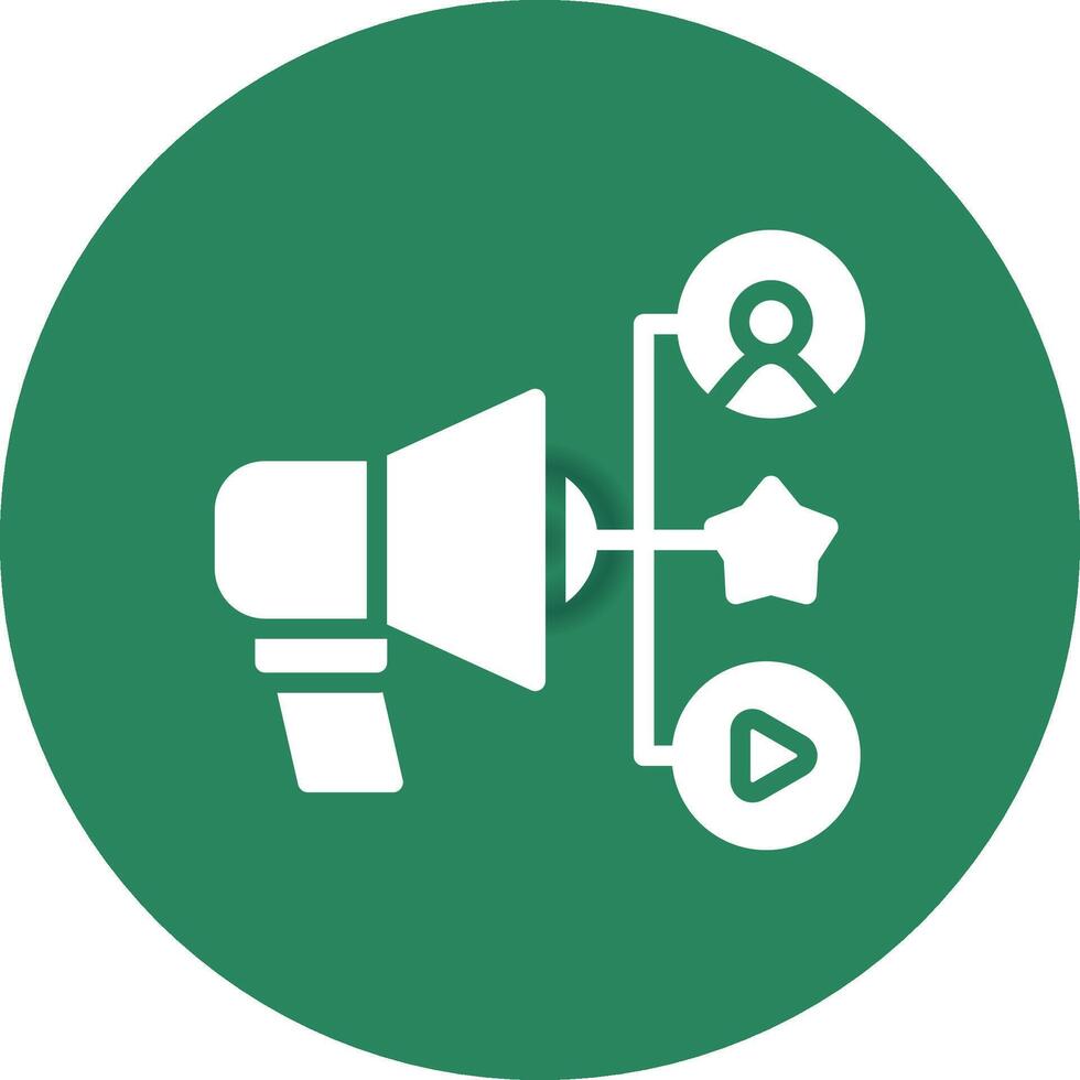 Advertising Creative Icon Design vector