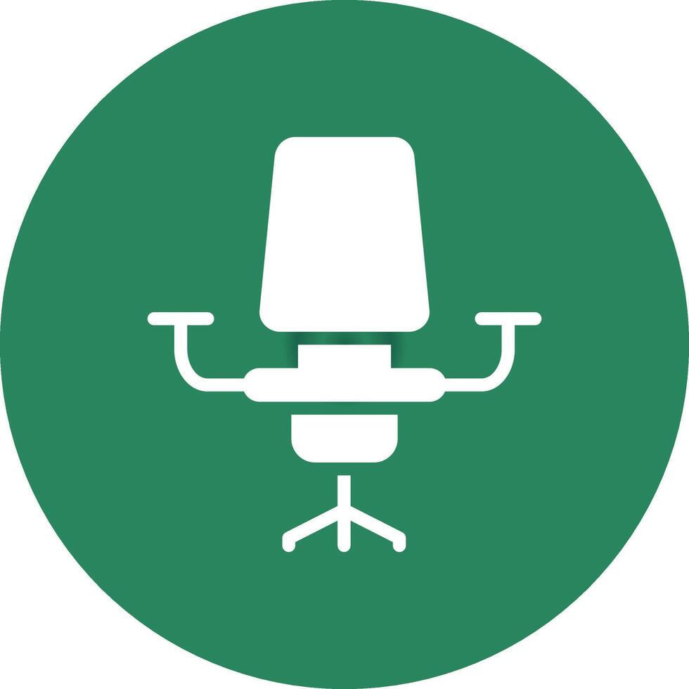 Desk Chair Creative Icon Design vector