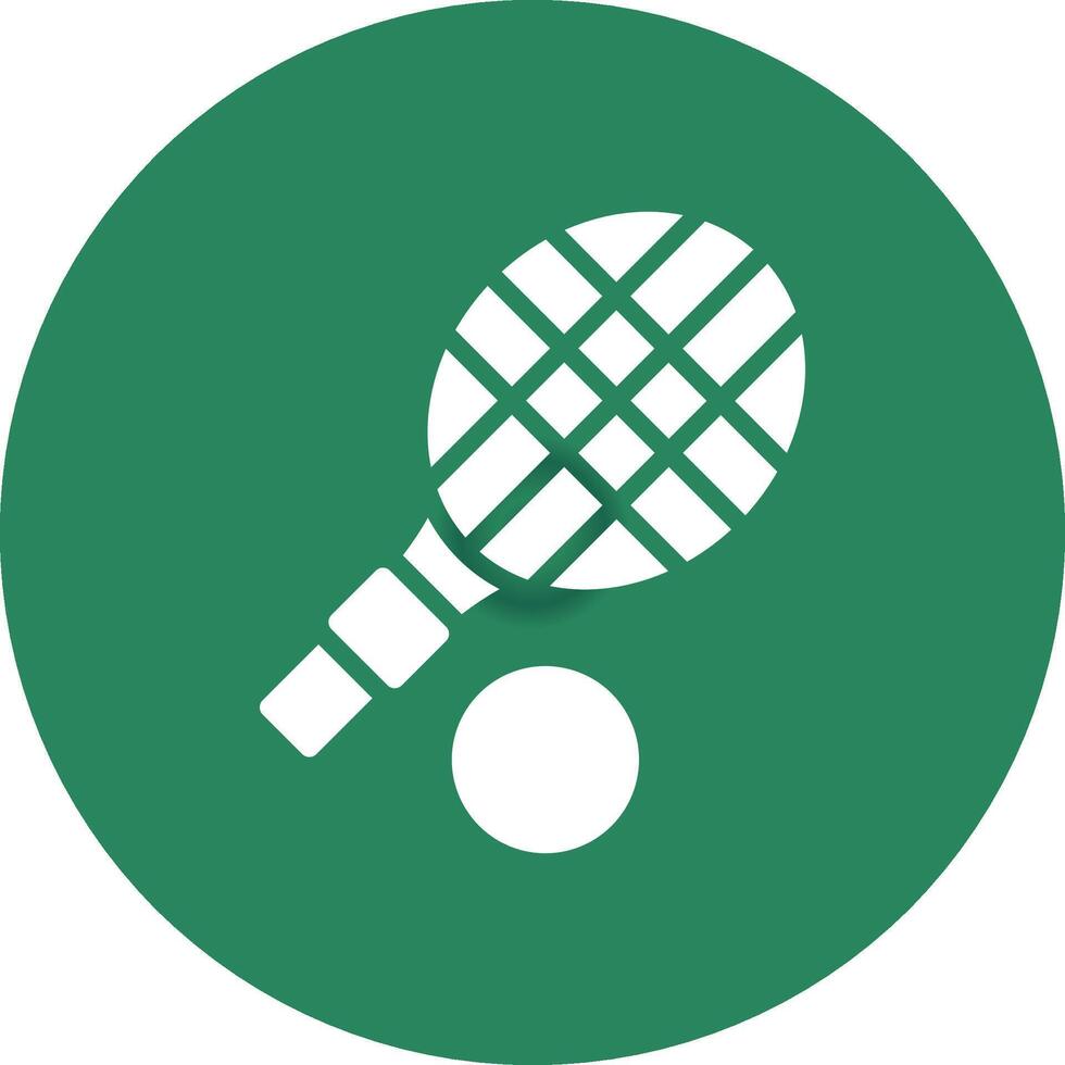 Tennis Racket Creative Icon Design vector