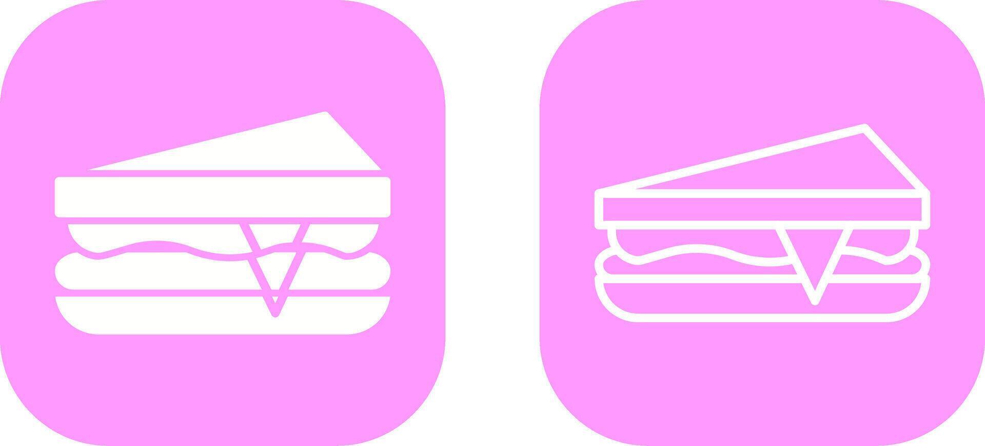 icono de vector de sándwich