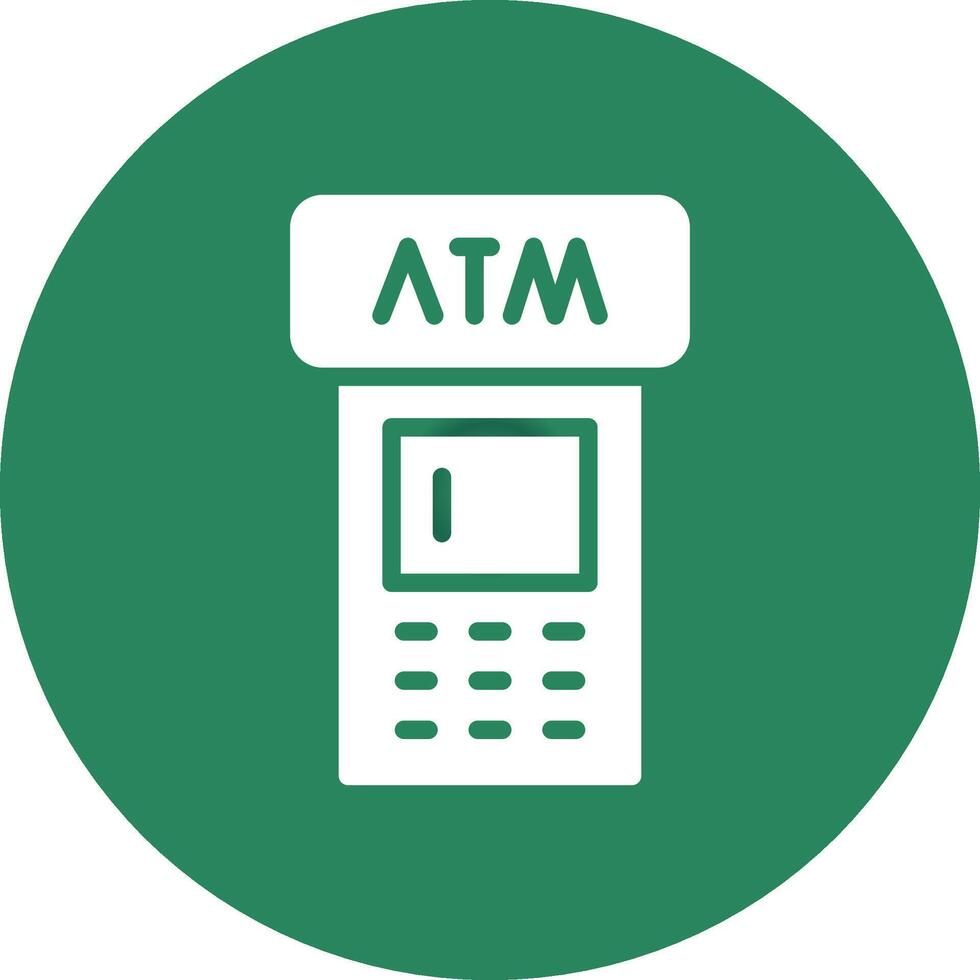 ATM Machine Creative Icon Design vector