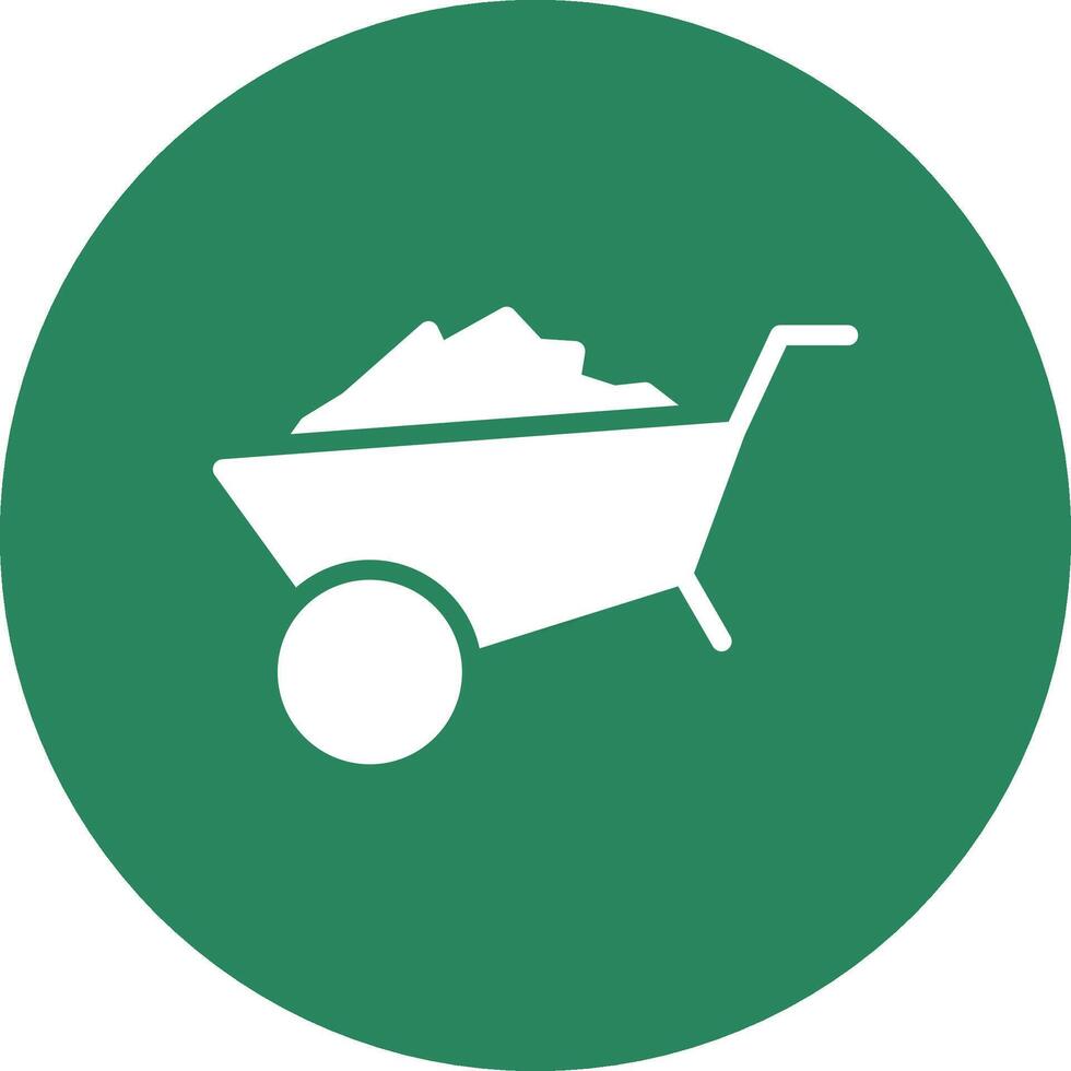 Wheelbarrow Creative Icon Design vector