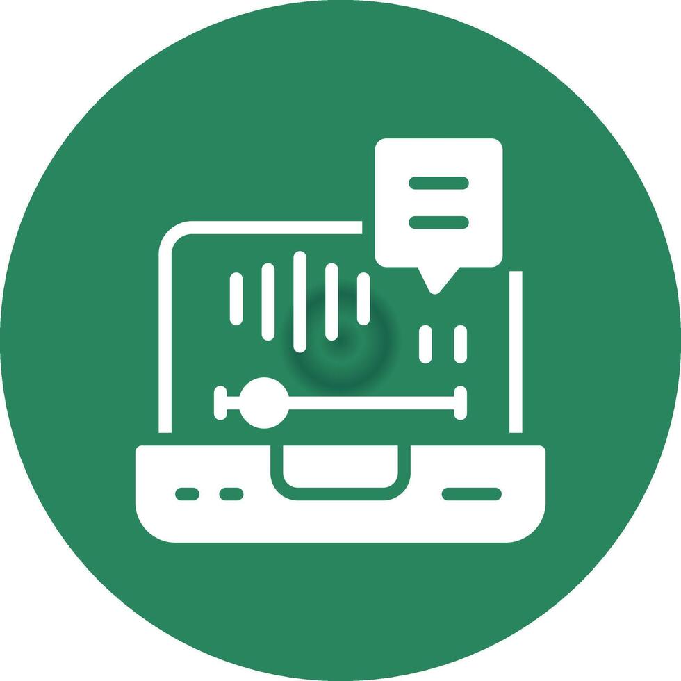 Voice Mail Creative Icon Design vector
