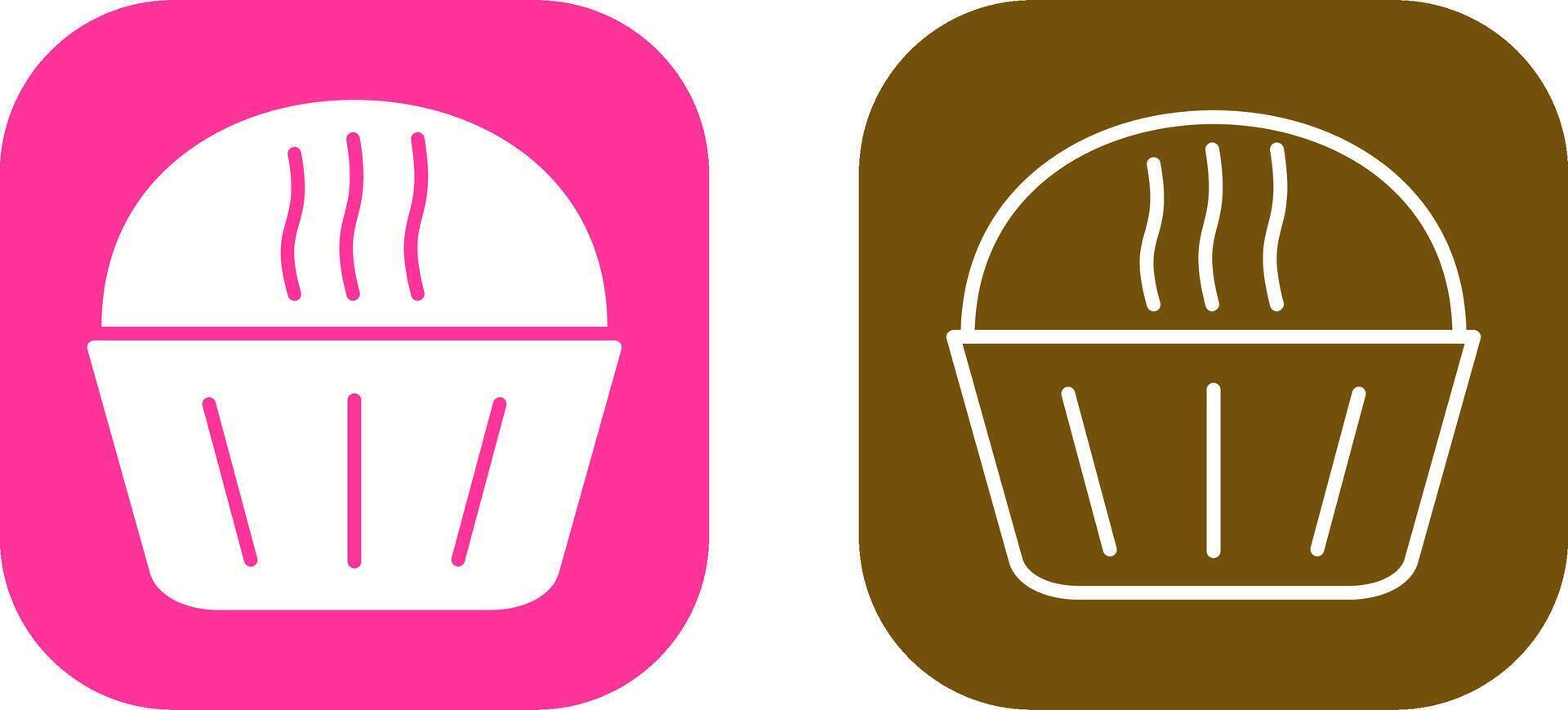 Cream Muffin Vector Icon