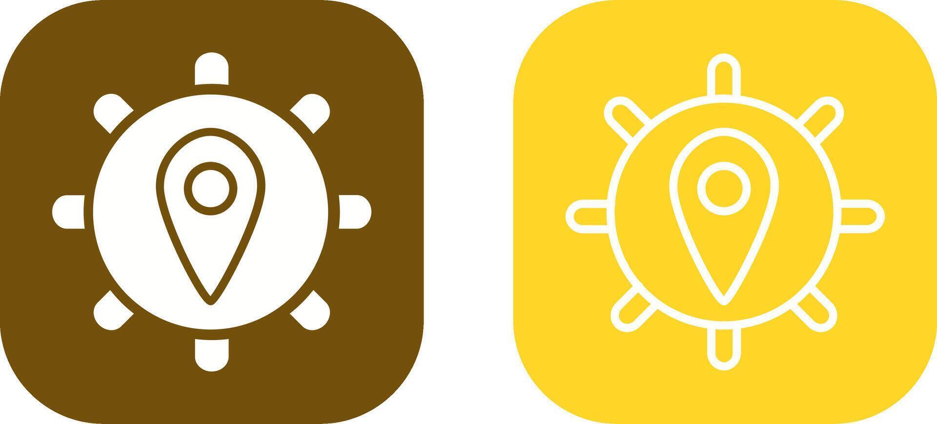 Location Settings Vector Icon