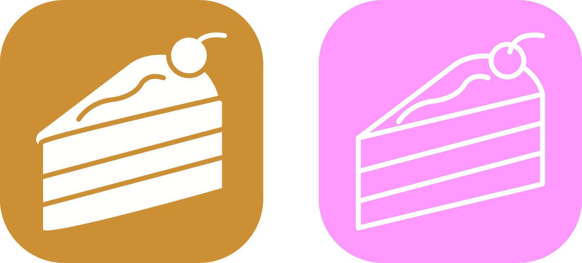 Cake Slice Vector Icon