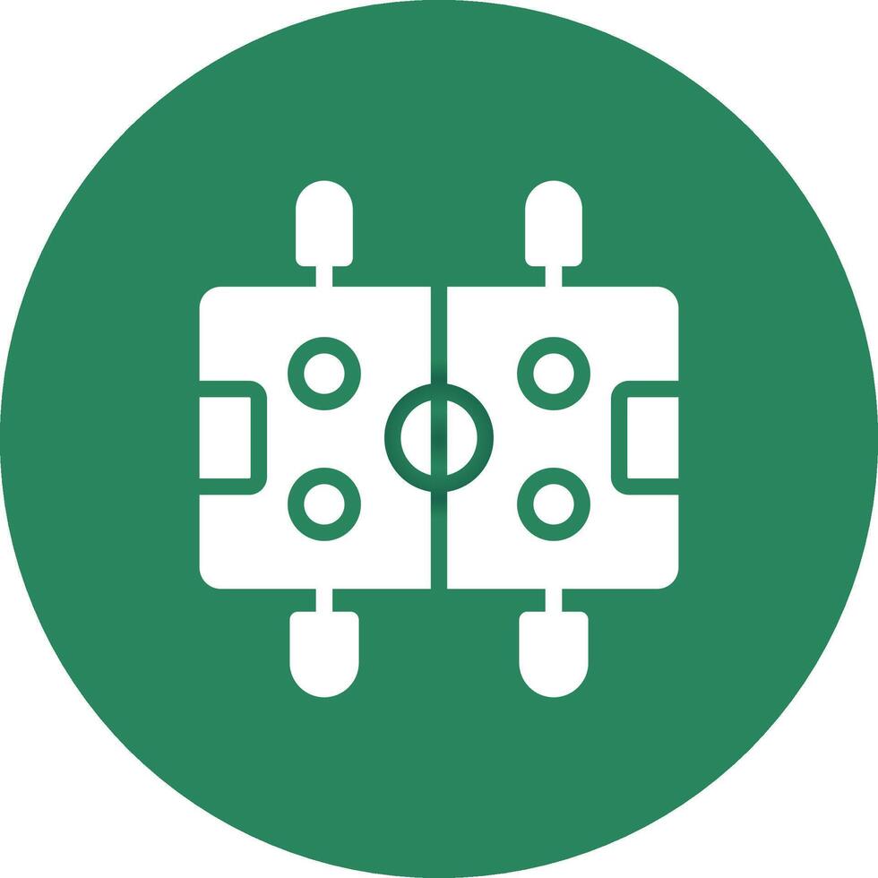 Glyph Circle Gradient Design vector