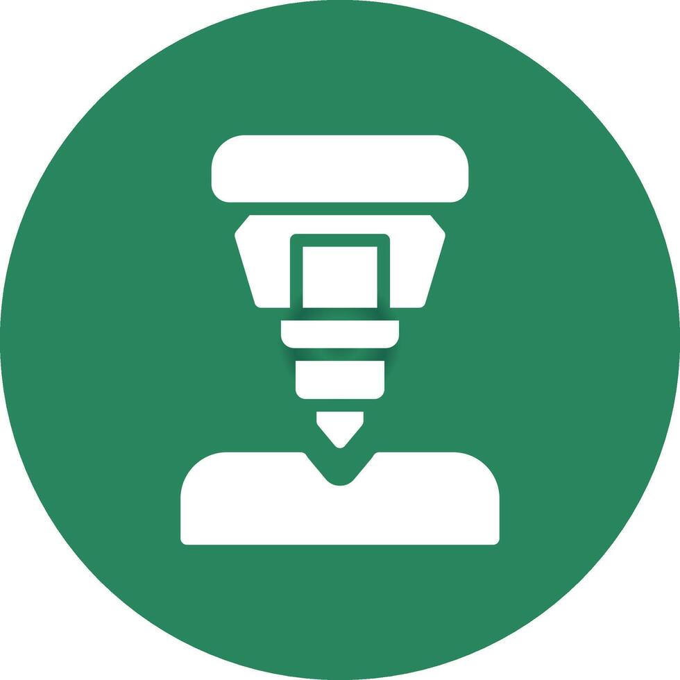Drilling Machine Creative Icon Design vector