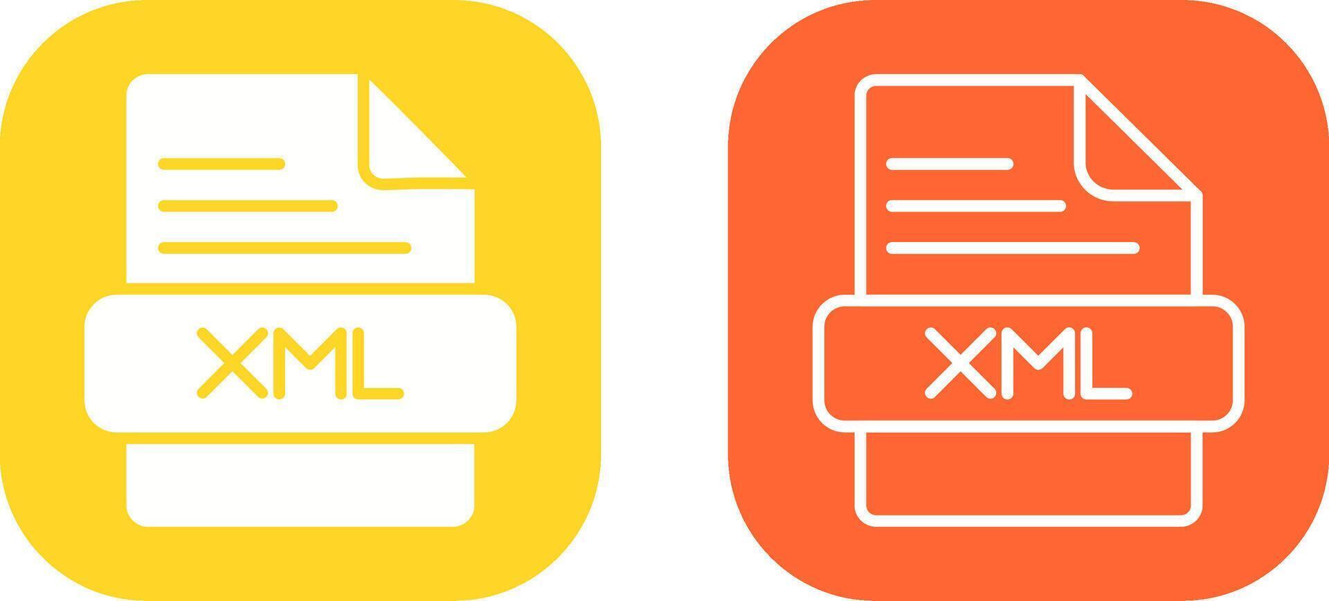 XML Vector Icon