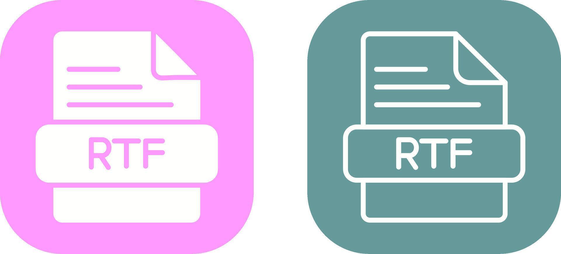 RTF Vector Icon