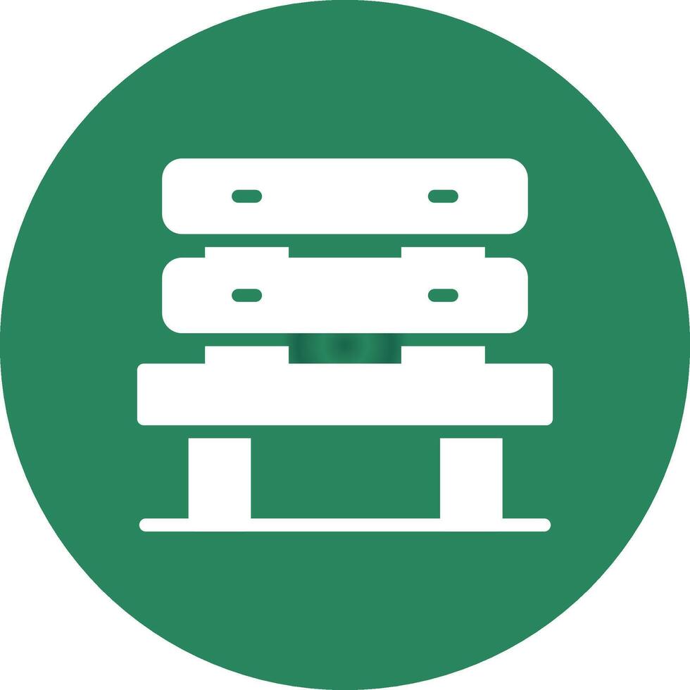 Bench Creative Icon Design vector