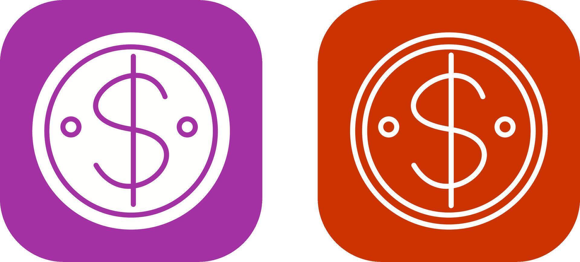 Dollar Coin Vector Icon
