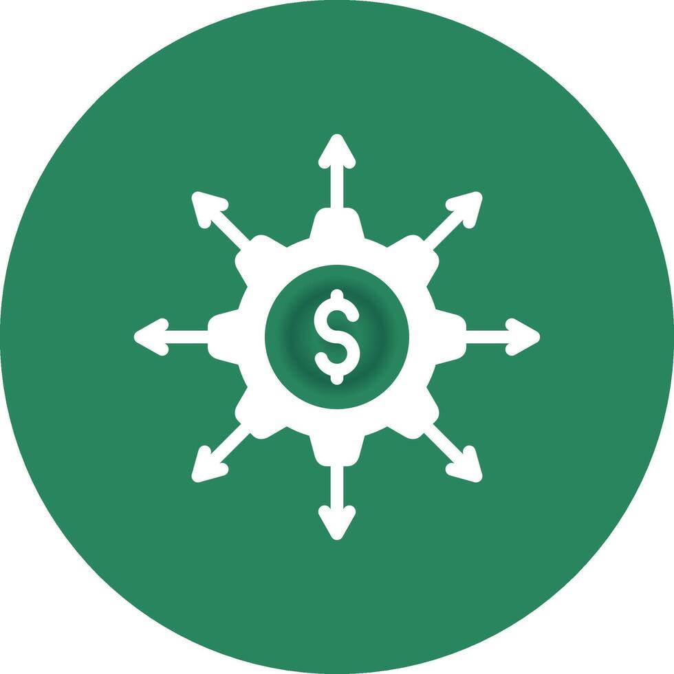 Crowdfunding Portal Creative Icon Design vector