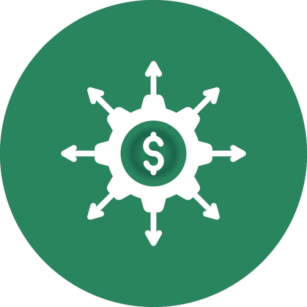 Crowdfunding Portal Creative Icon Design vector