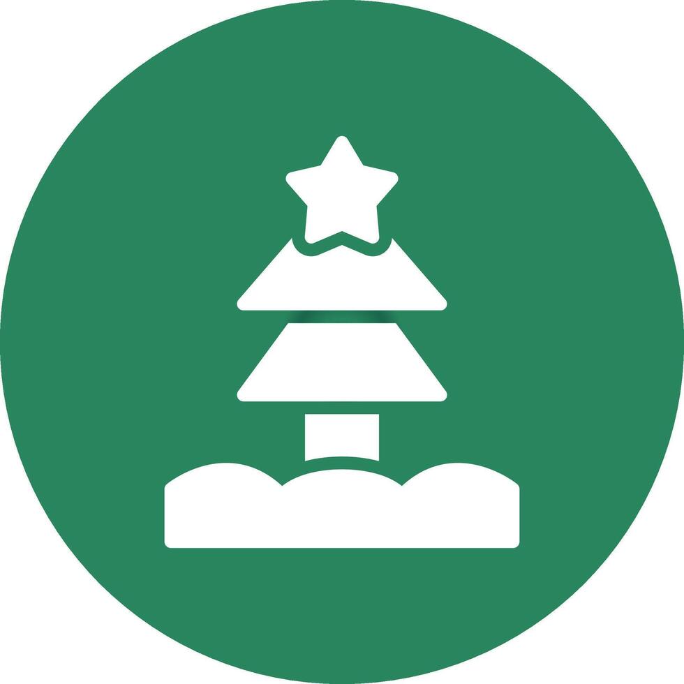 Christmas Tree Creative Icon Design vector