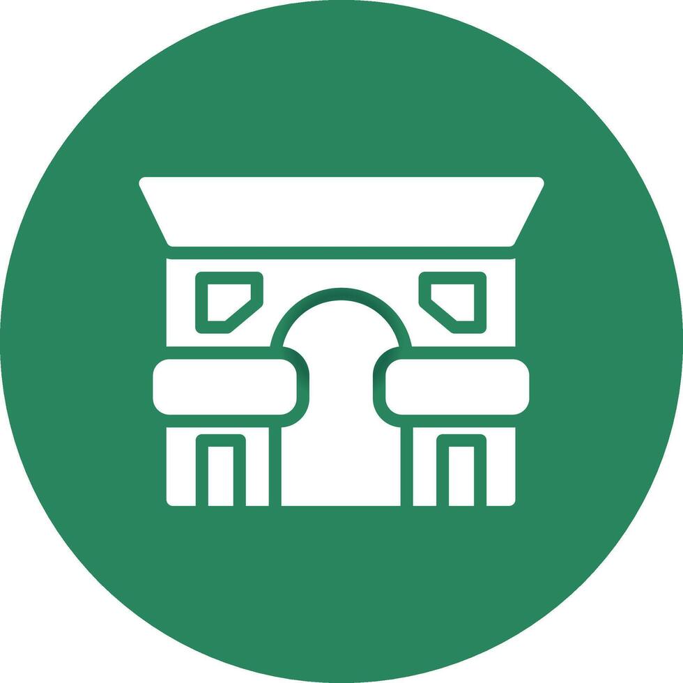 Arc De Triomphe Creative Icon Design vector