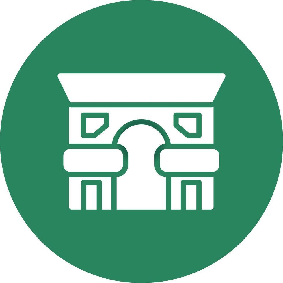 Arc De Triomphe Creative Icon Design vector