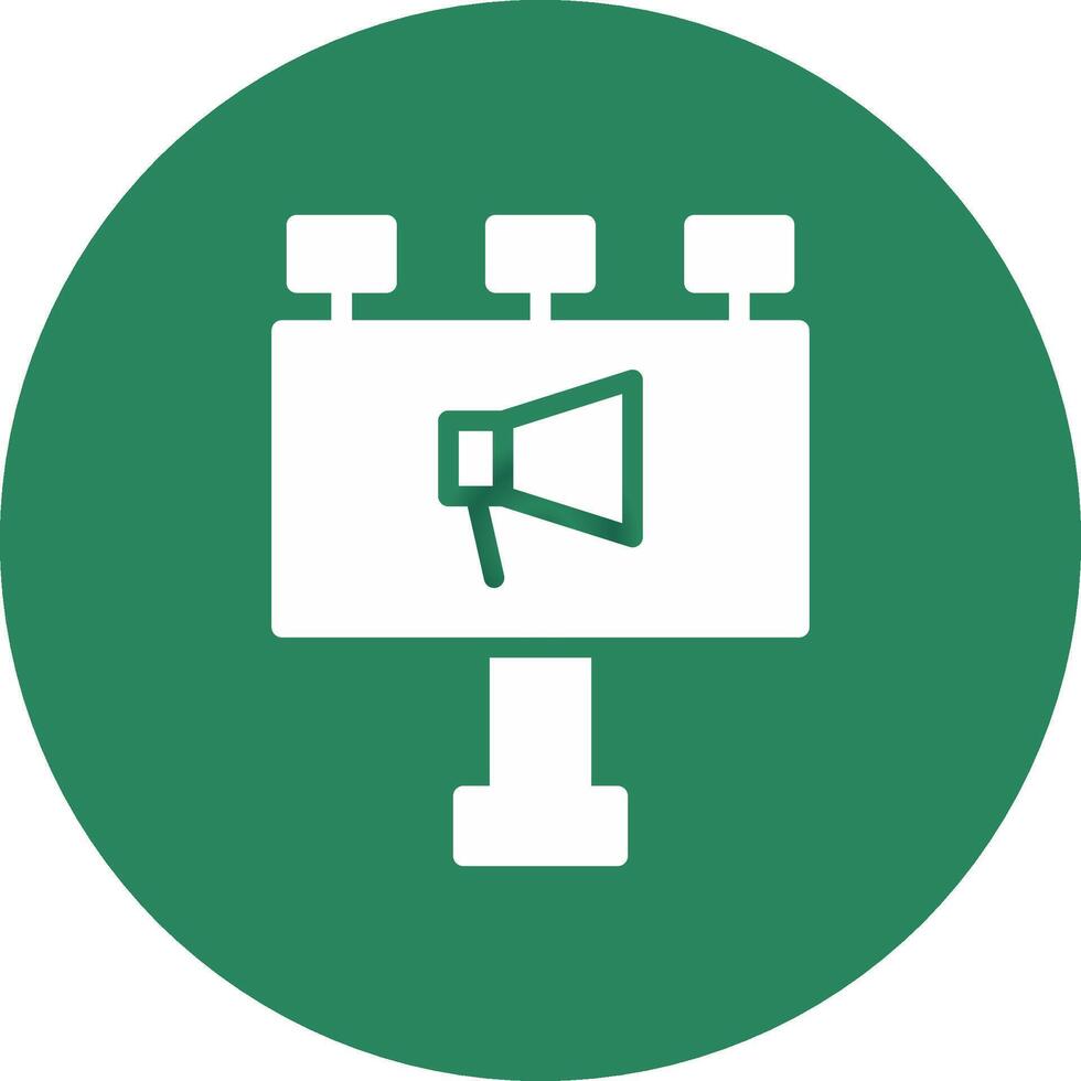 Billboard Creative Icon Design vector