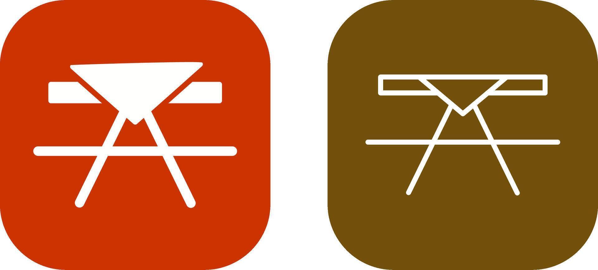 Picnic Table Vector Icon