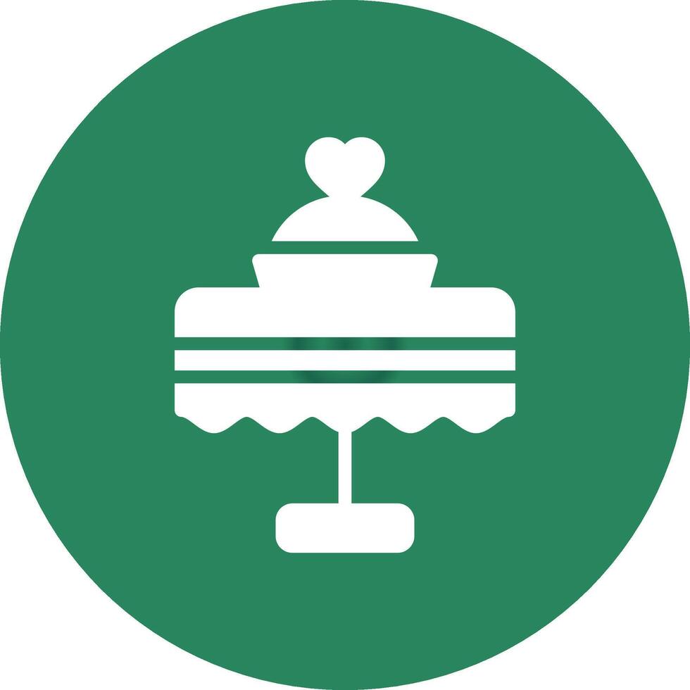 Wedding Dinner Creative Icon Design vector