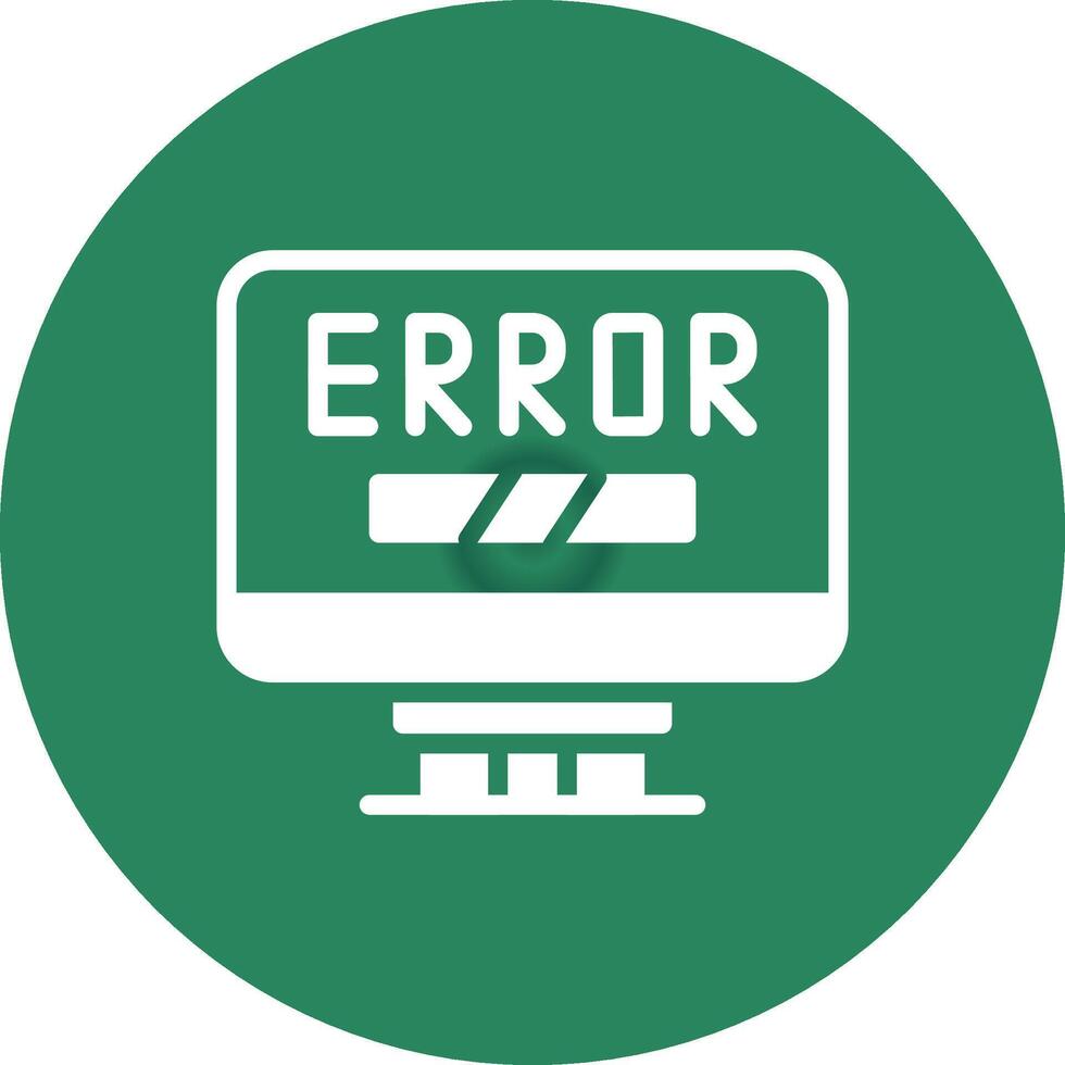 Error Creative Icon Design vector