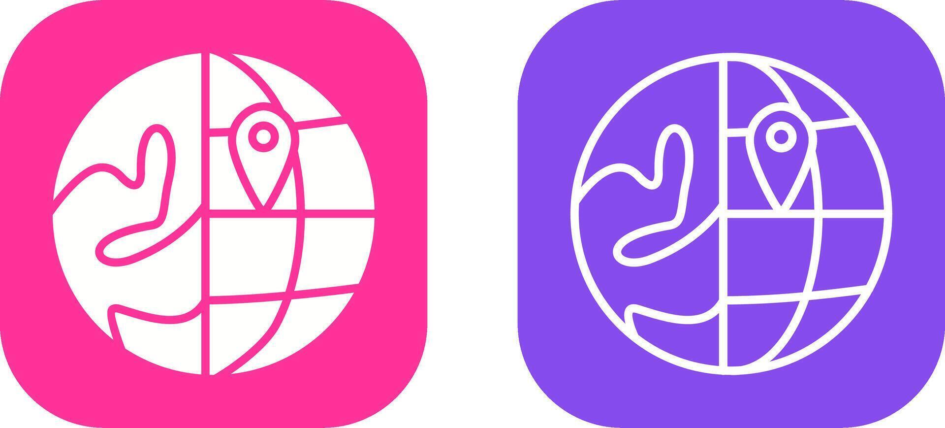 Location on Earth Vector Icon