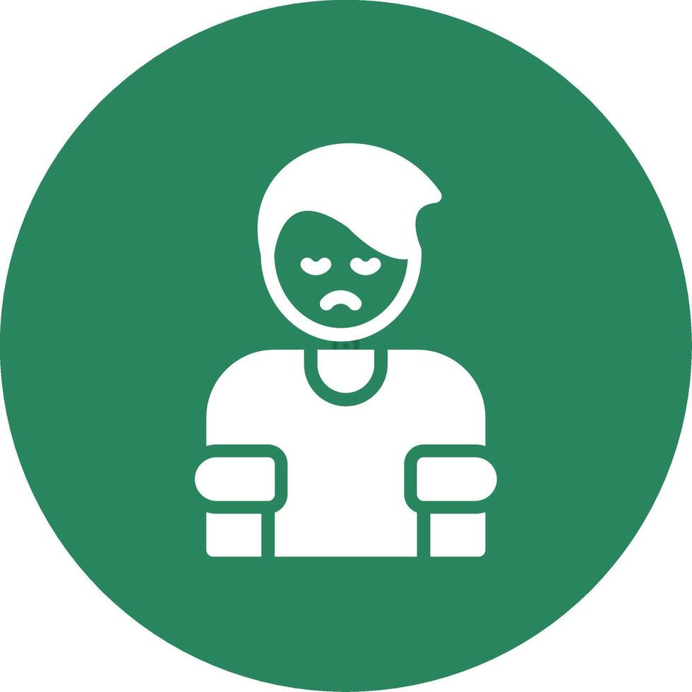 Depression Creative Icon Design vector