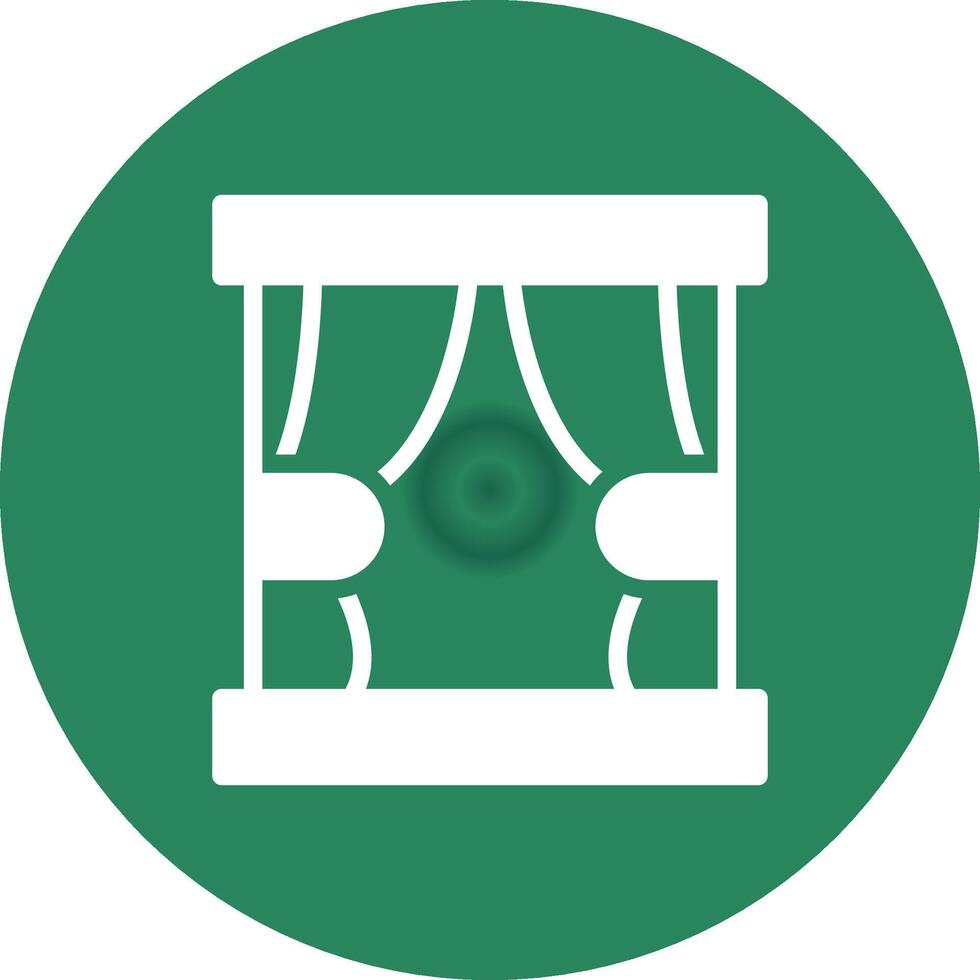 Curtain Creative Icon Design vector