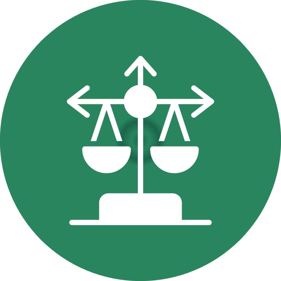 Balance Scale Creative Icon Design vector