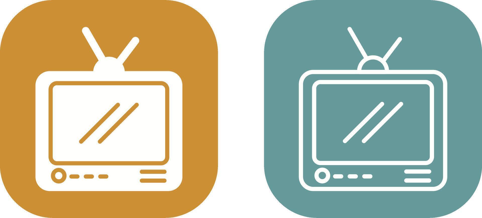 Television Broadcast Vector Icon