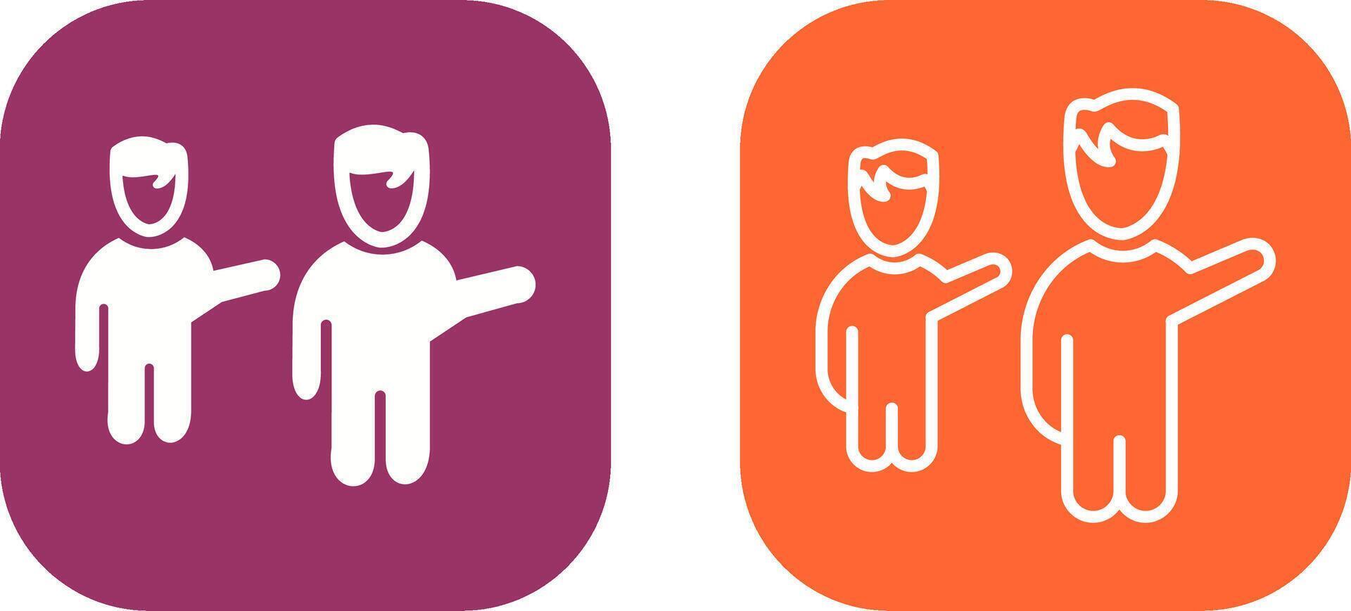 Waving to People Vector Icon