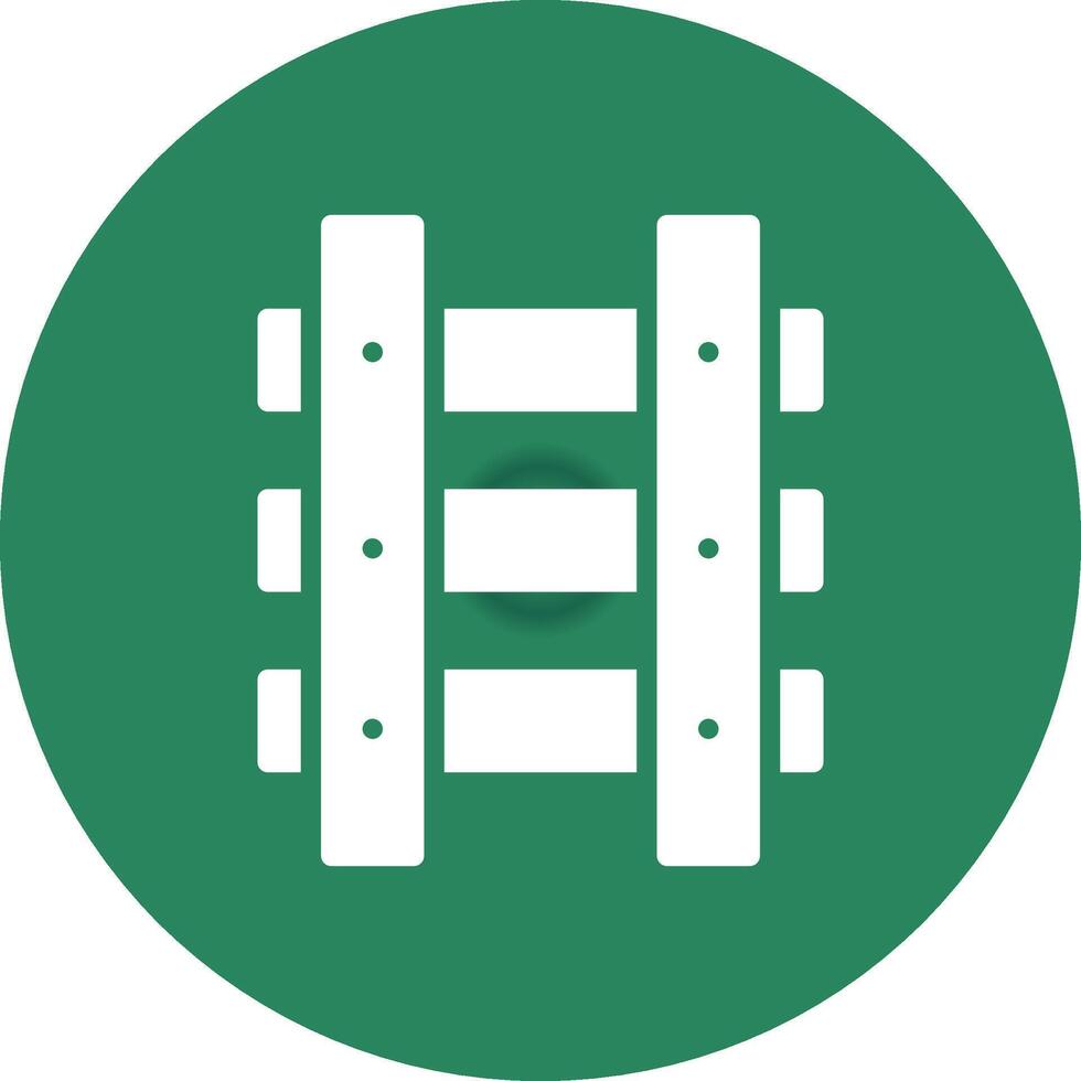 Train Tracks Creative Icon Design vector