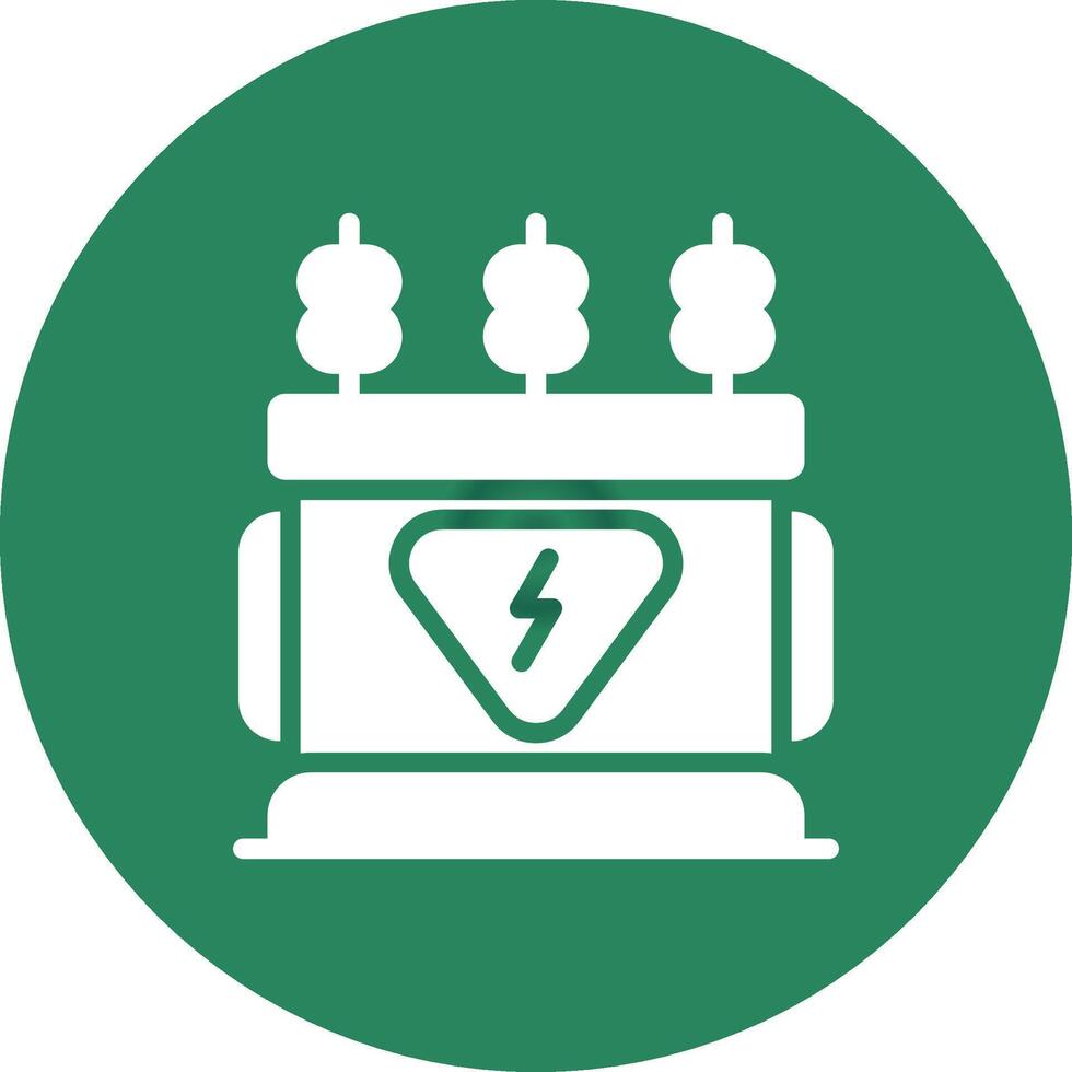 Power Transformer Creative Icon Design vector