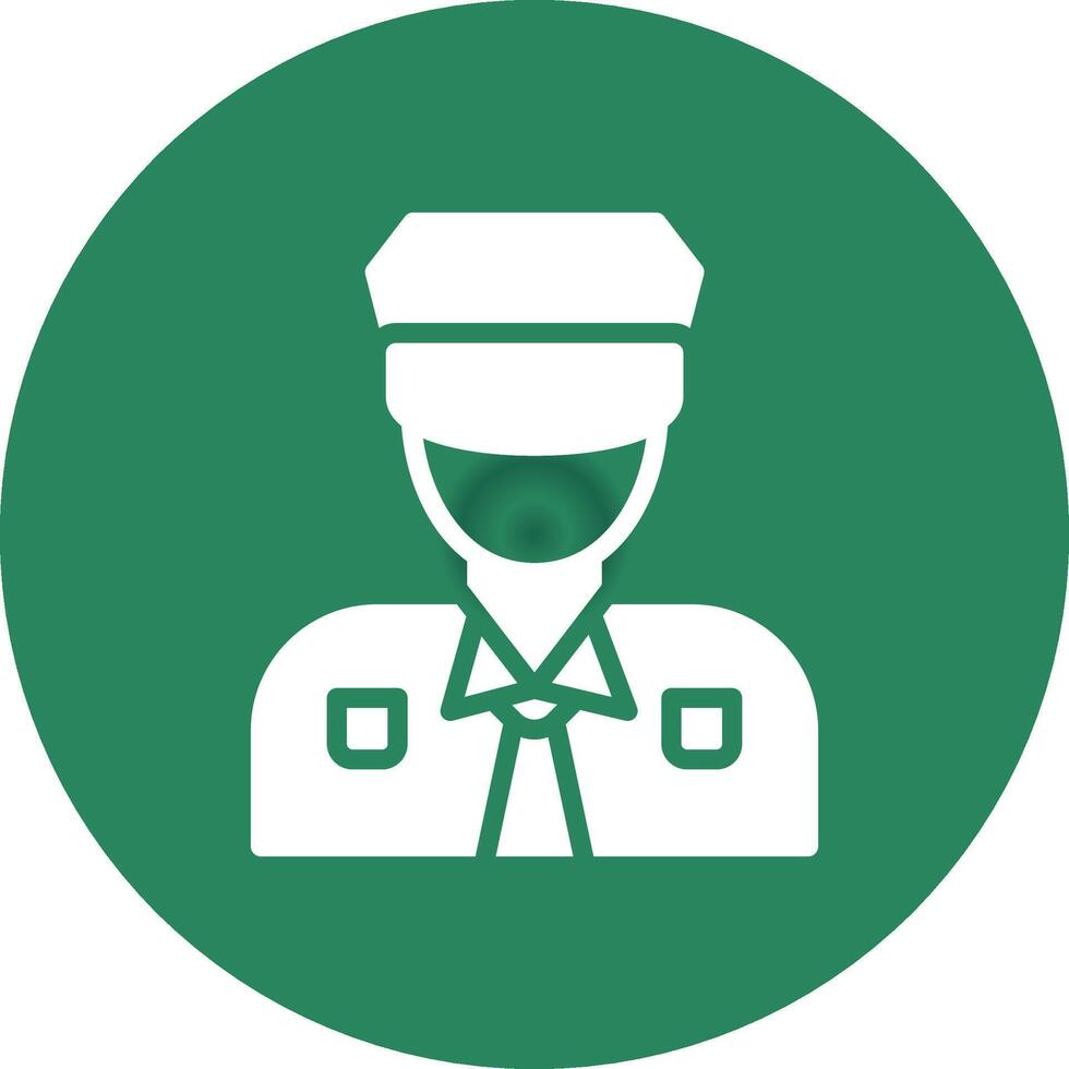 Police Man Creative Icon Design vector