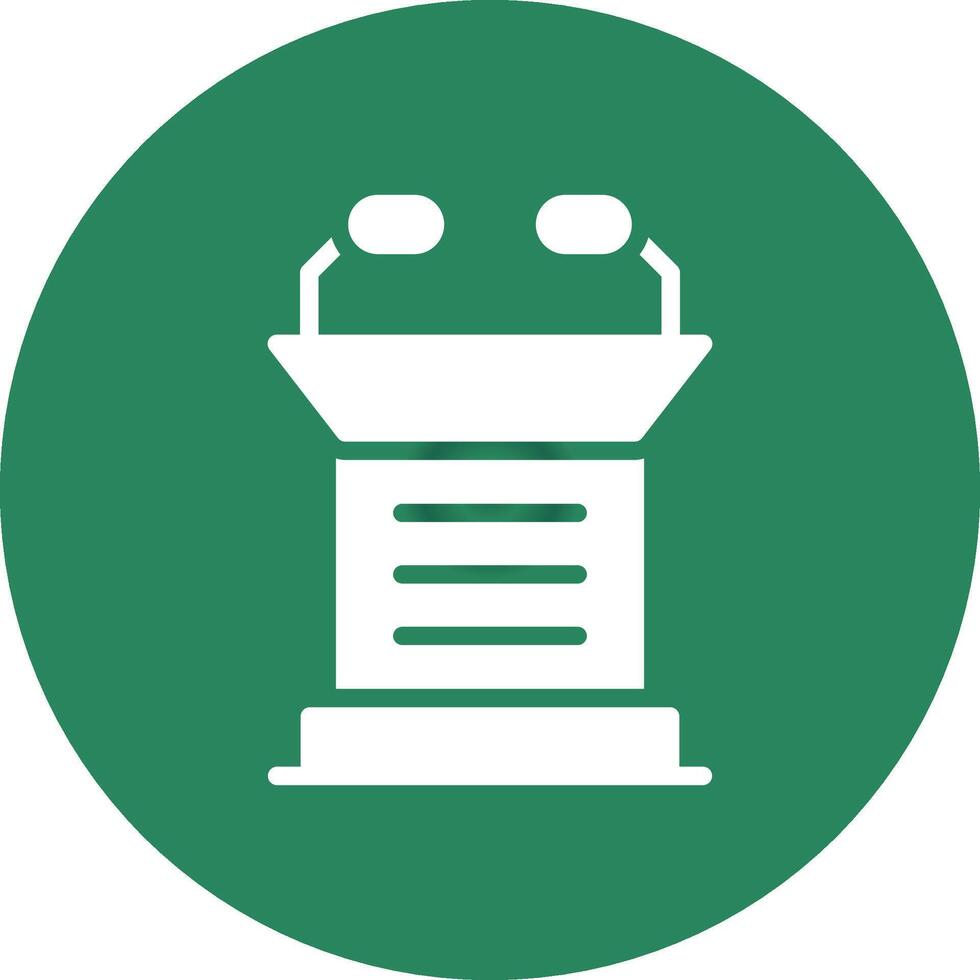 Lectern Creative Icon Design vector