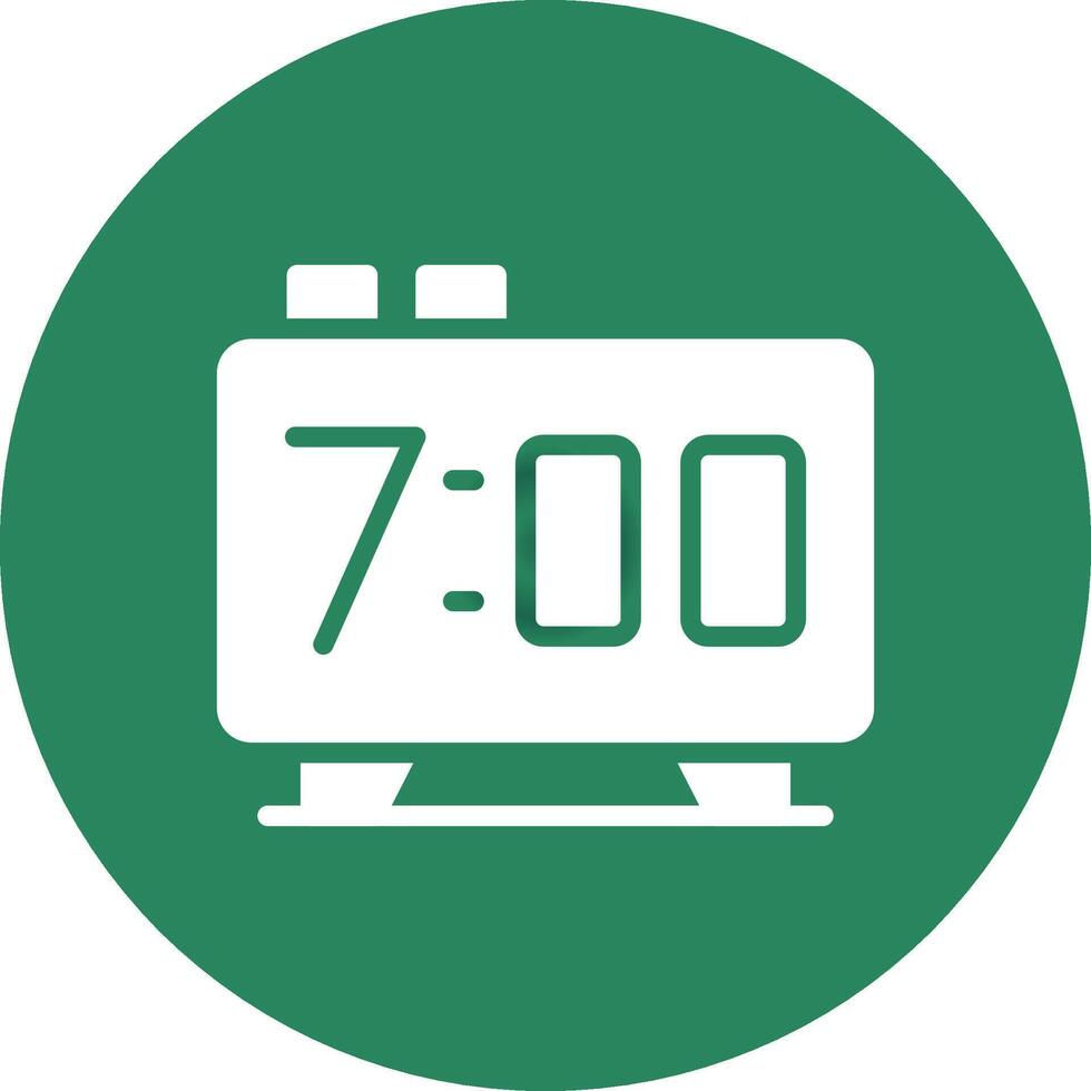 Alarm Clock Creative Icon Design vector