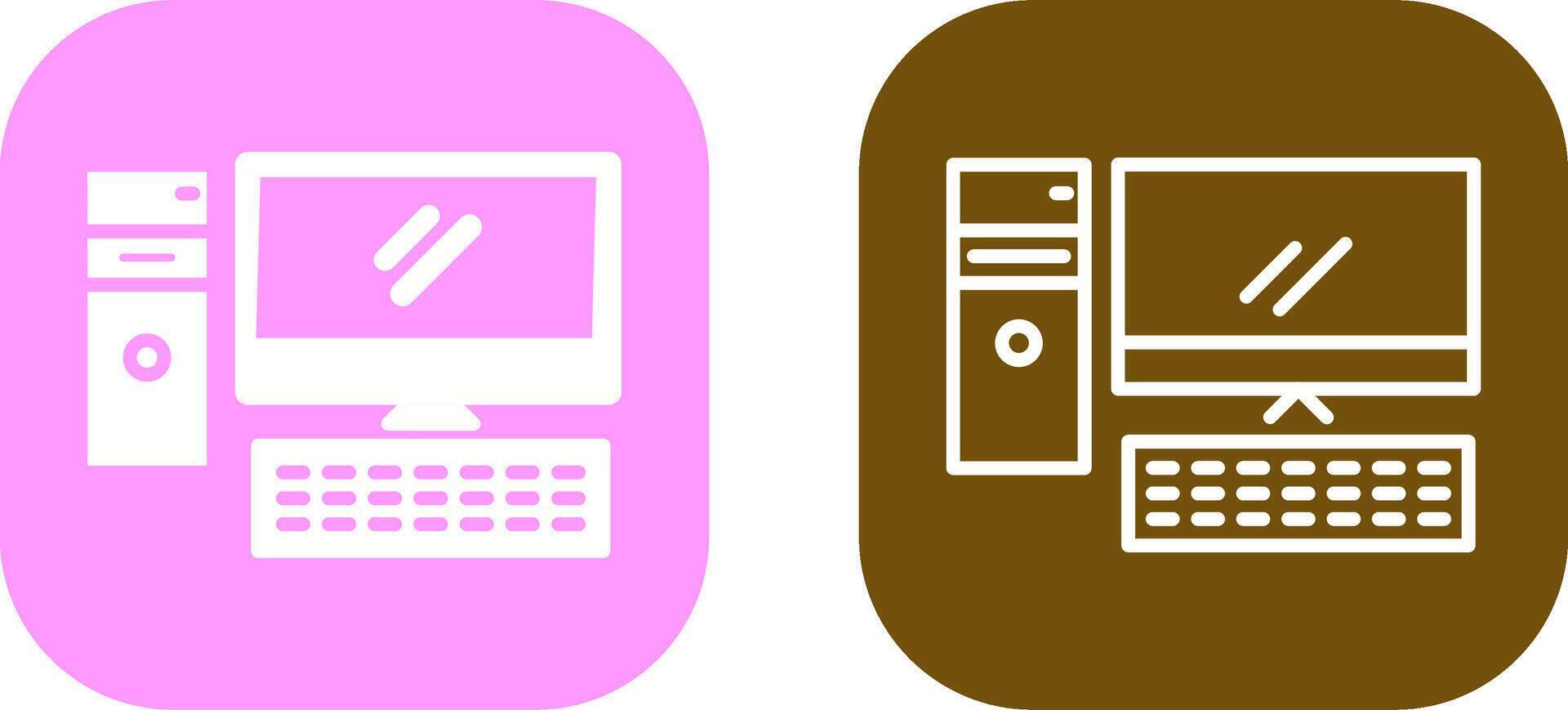 Computer Vector Icon