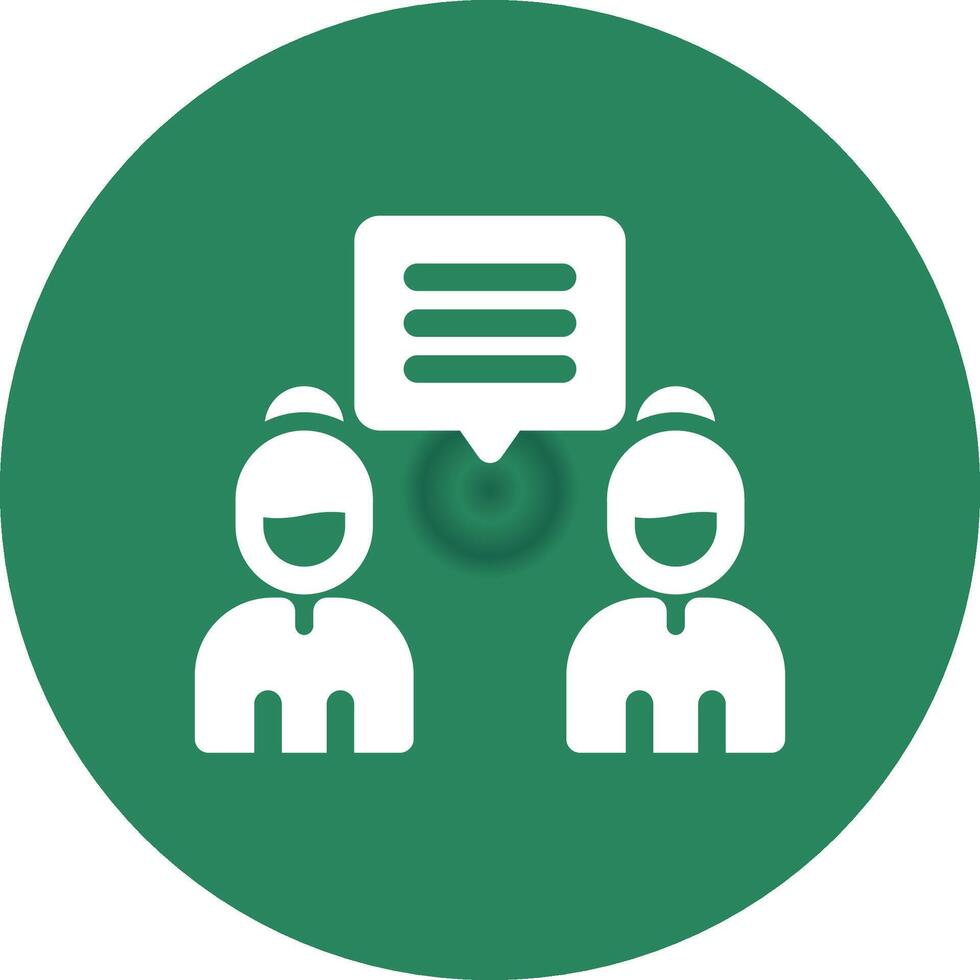 Discuss Creative Icon Design vector