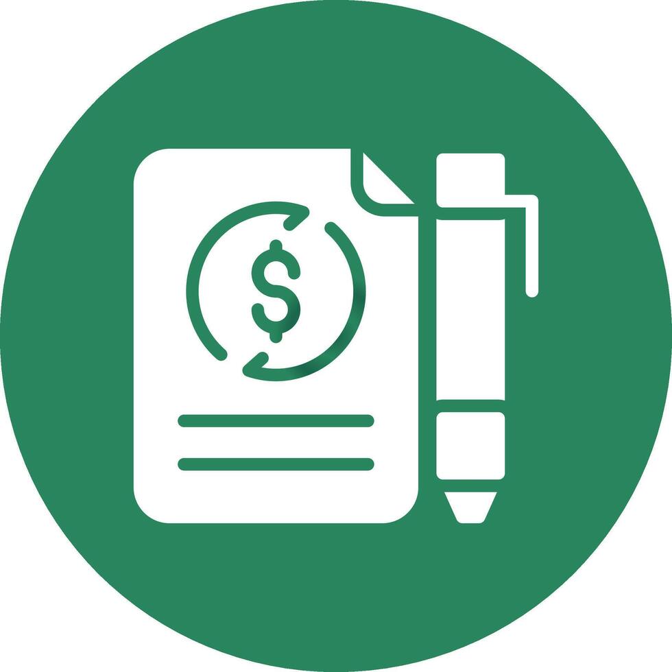 Convertible Note Creative Icon Design vector