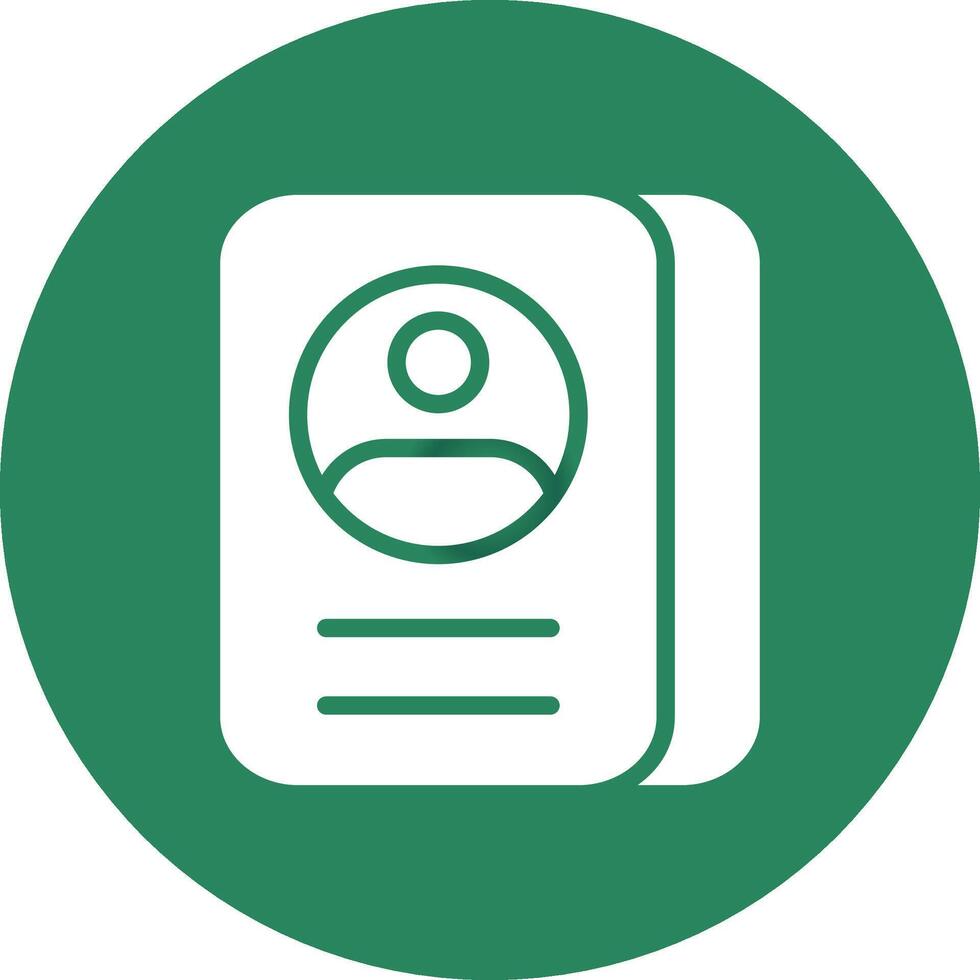 Glyph Circle Gradient Design vector