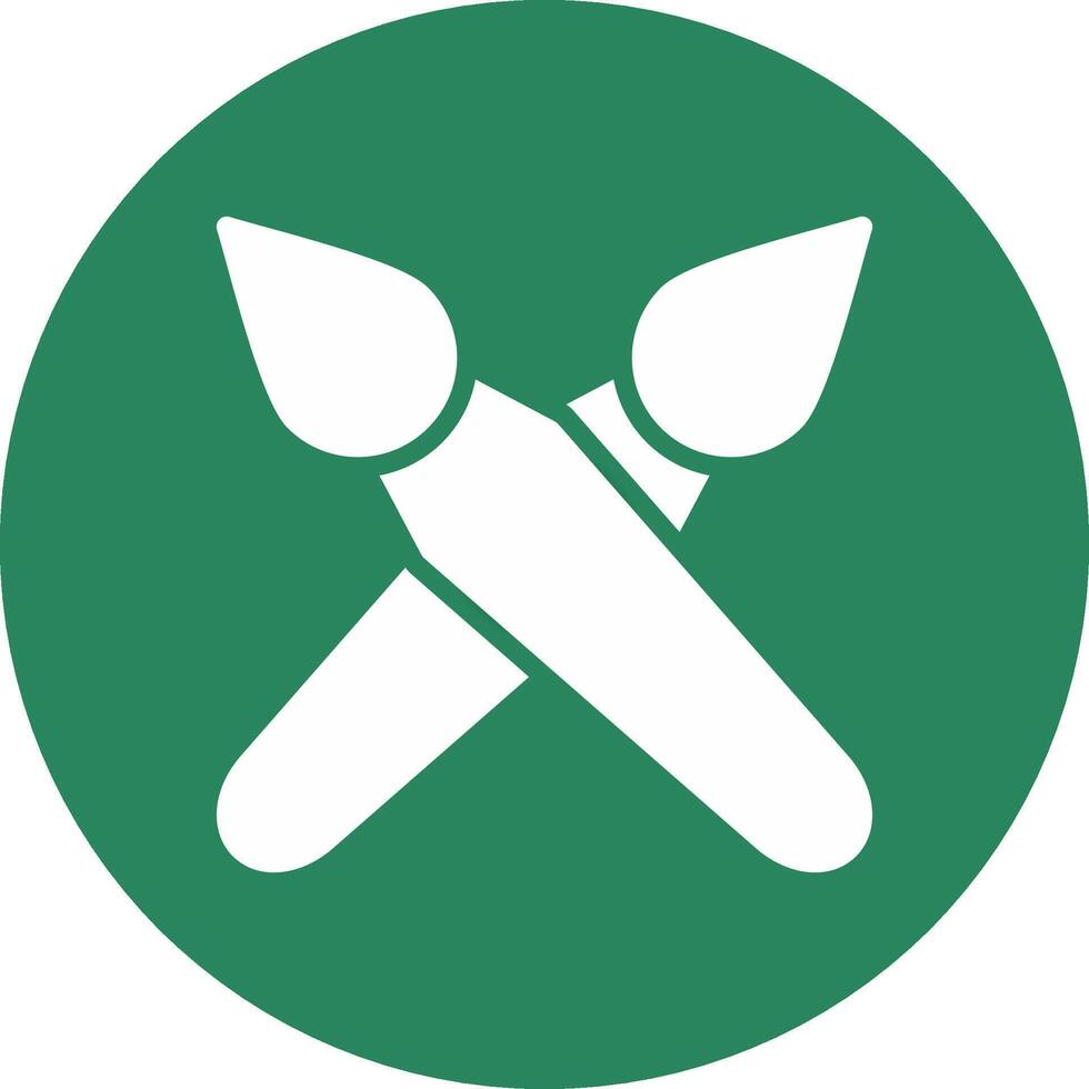 Brushes Creative Icon Design vector