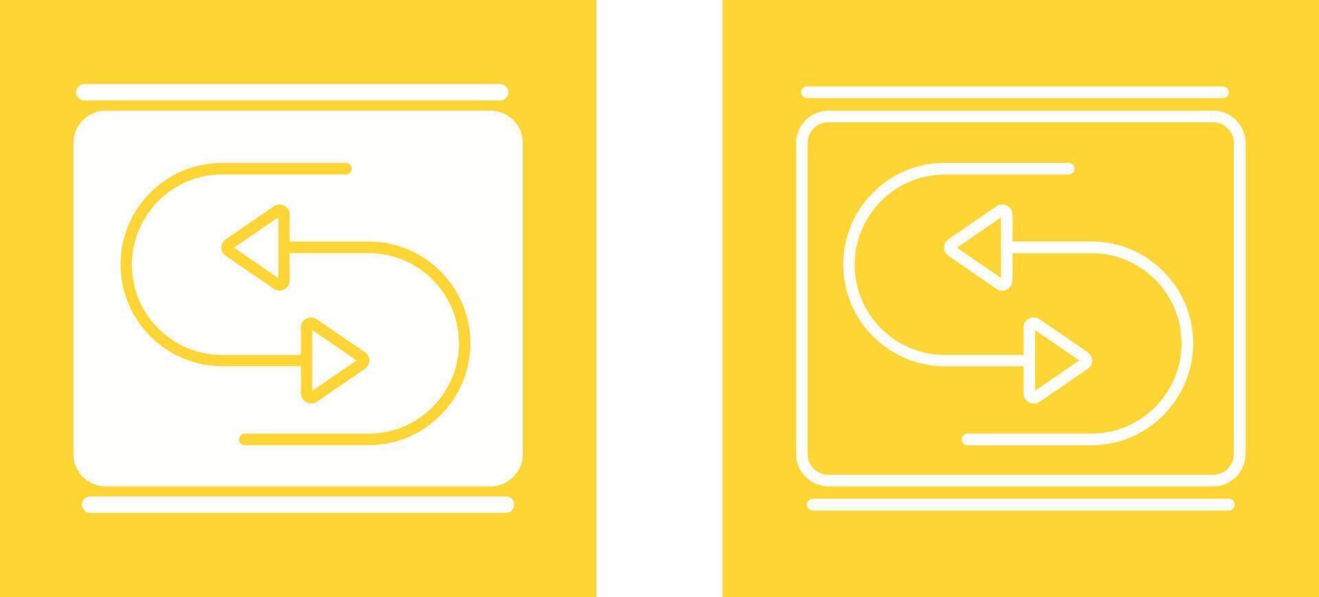 Reverse Arrow Vector Icon