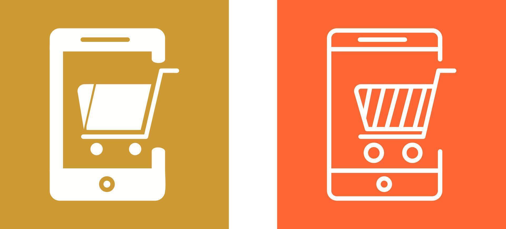 Mobile Shopping Vector Icon