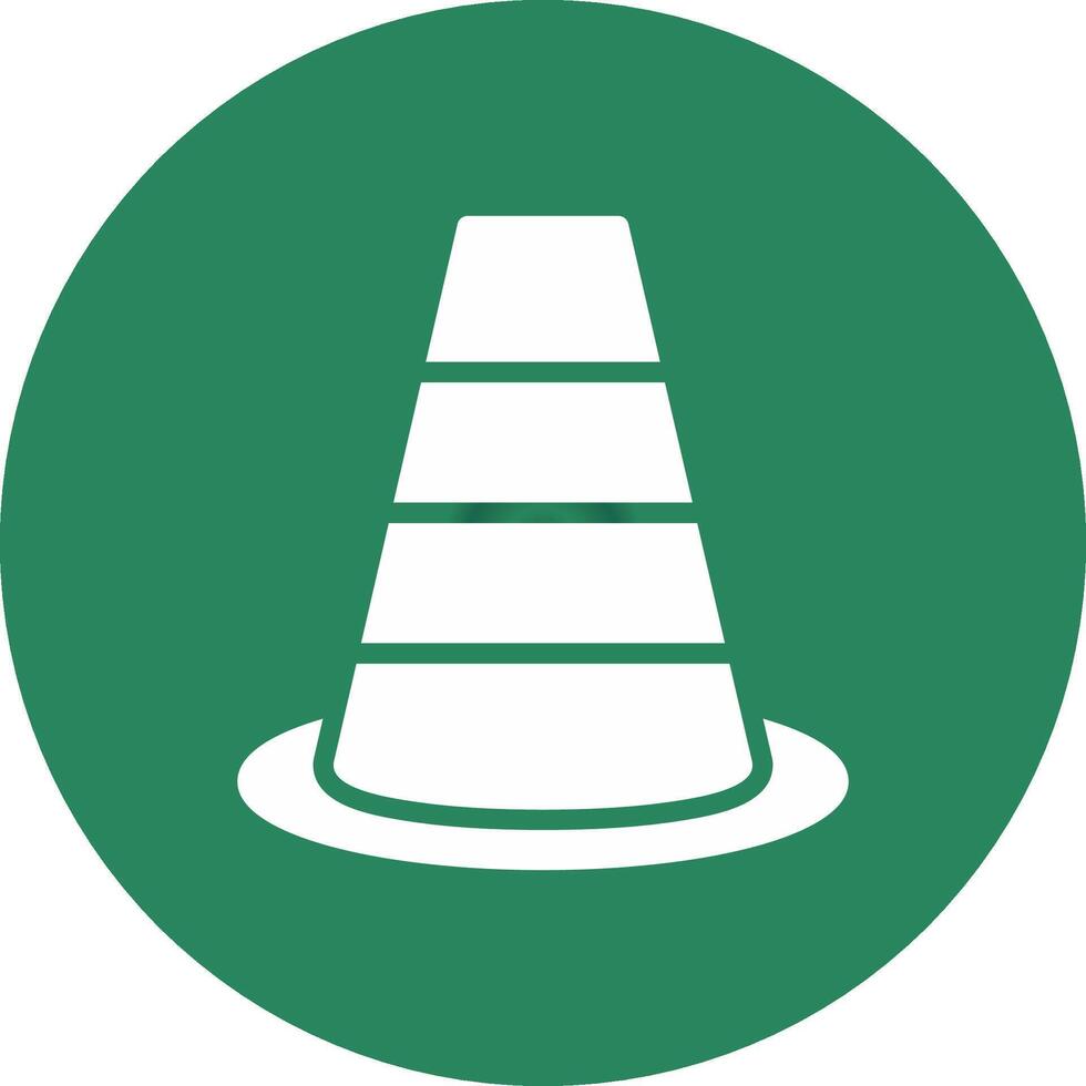 Traffic Cone Creative Icon Design vector