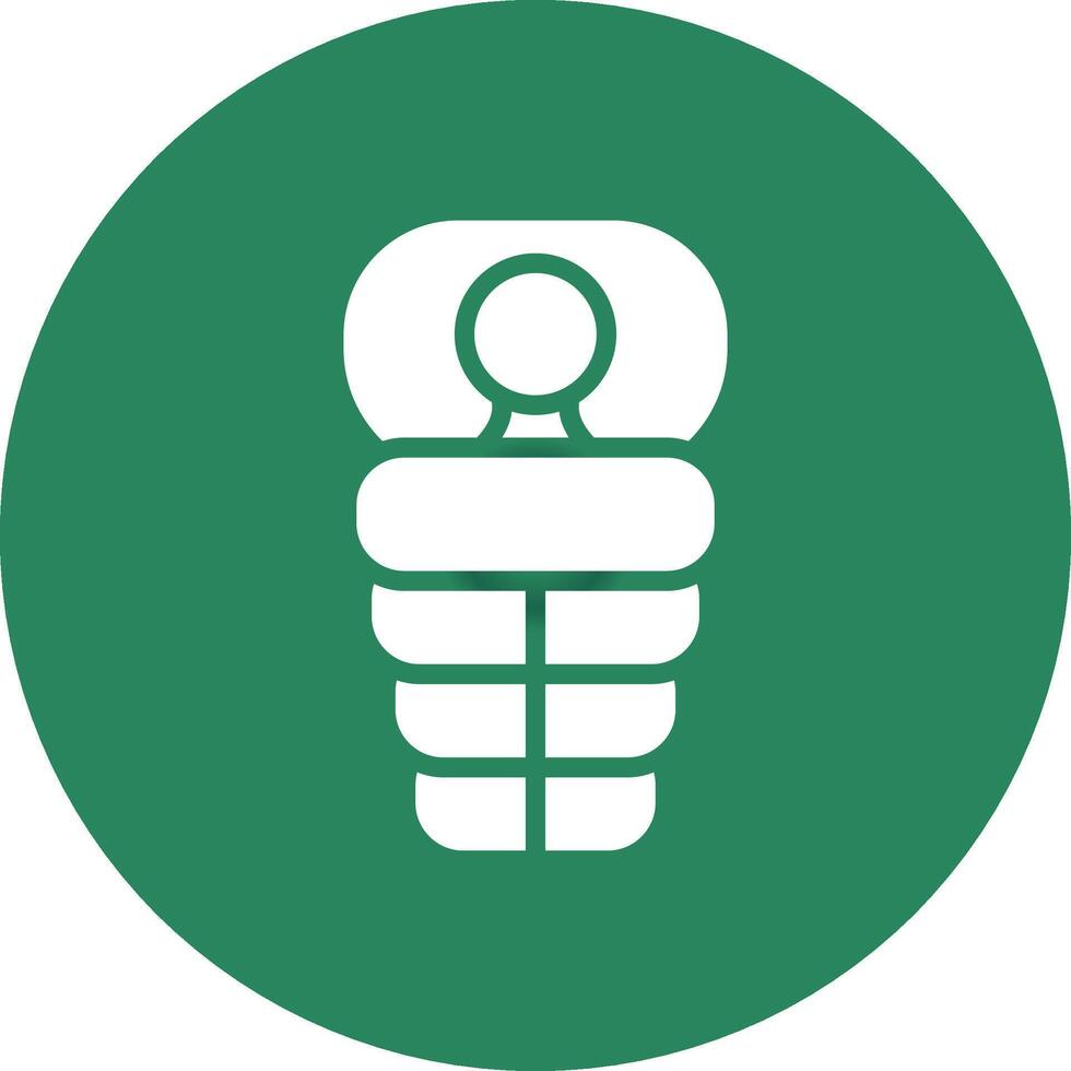 Sleeping Bag Creative Icon Design vector