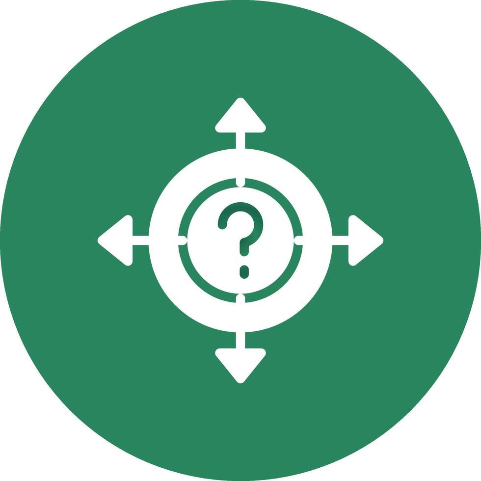 Glyph Circle Gradient Design vector